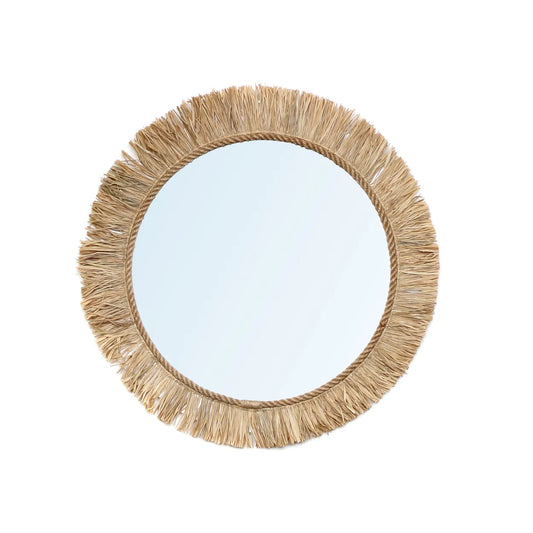 Guada raffia mirror - Natural