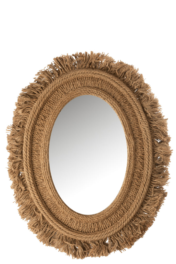 Judy oval mirror - Natural